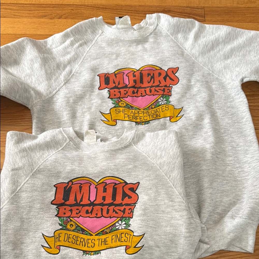 Vintage 80’s Couples Sweater Set